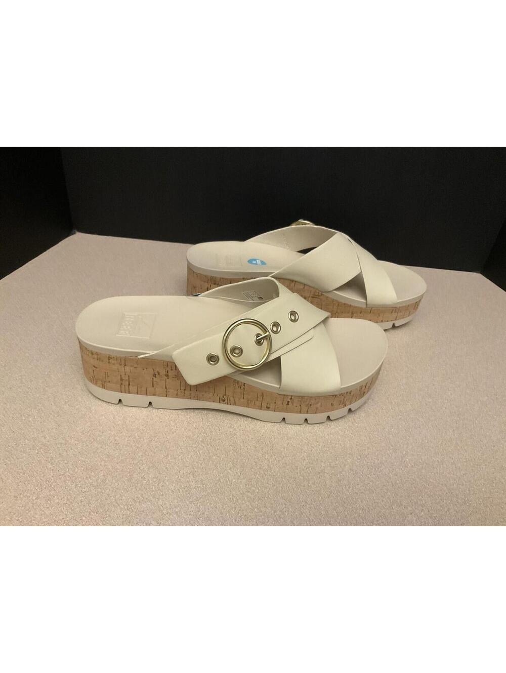 New! Womens REEF  Vista Higher Gia Beige Cork Platform Sandals. Size 10M. Nice!
